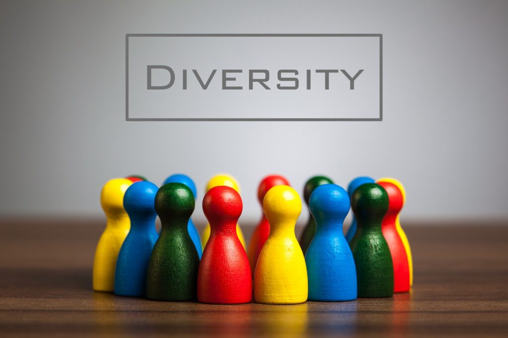 Diversity concept image with figurines